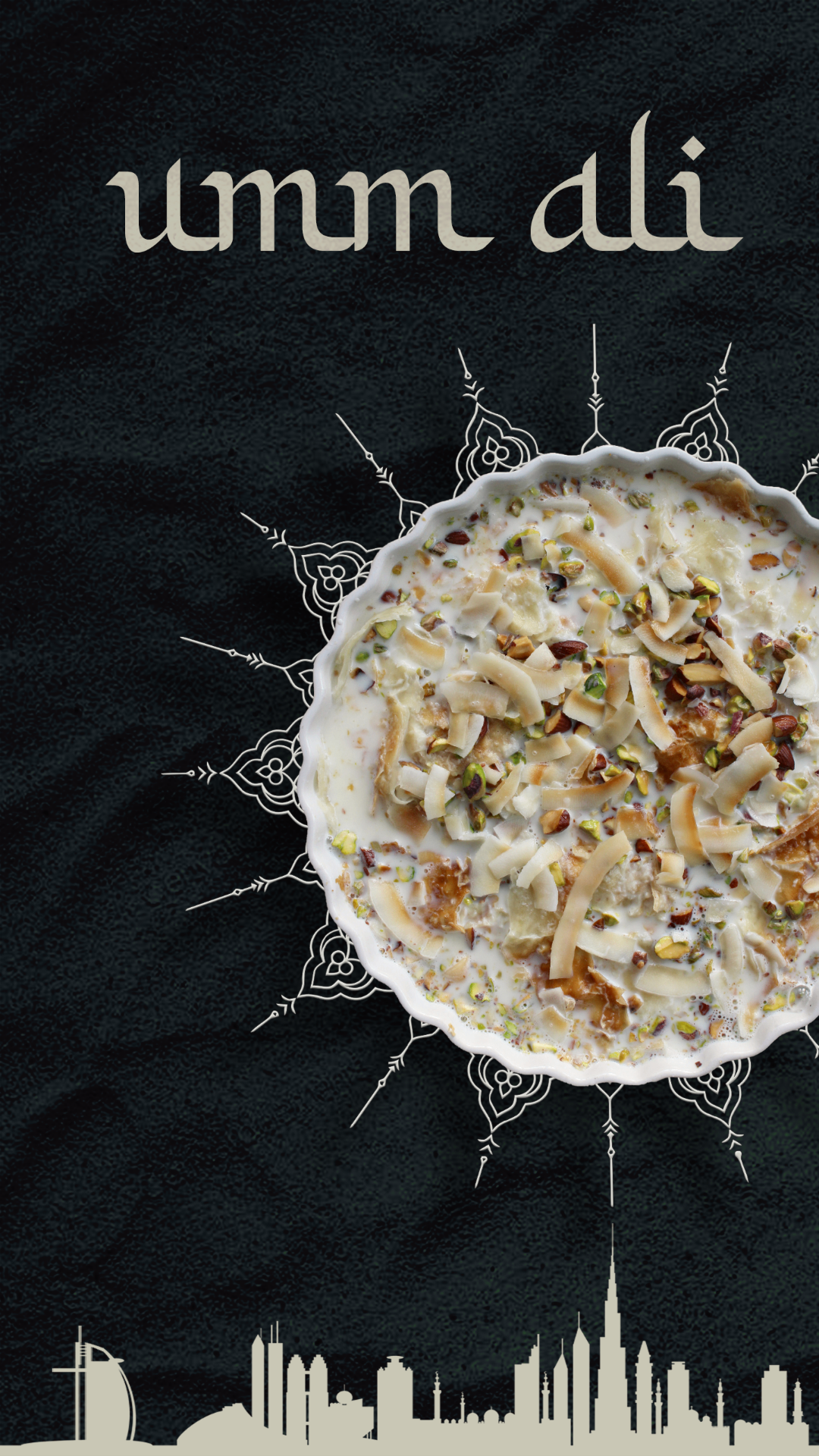 Umm Ali — Emirati bread pudding poster