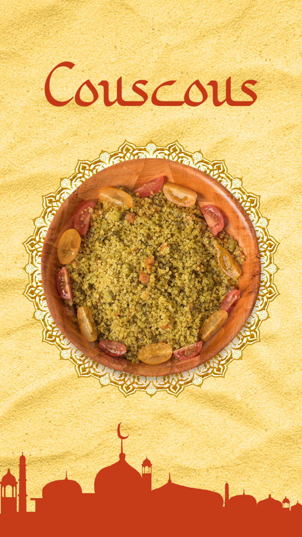Couscous — North African grain poster