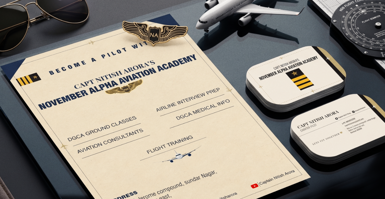 Capt. Nitish Arora — Pilot Creator Brand System — hero