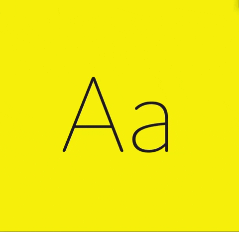 Animated kinetic typography