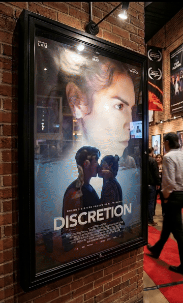 Cinematic movie poster motion reveal