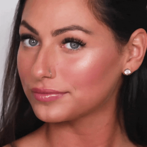 Makeup artist applying makeup animation